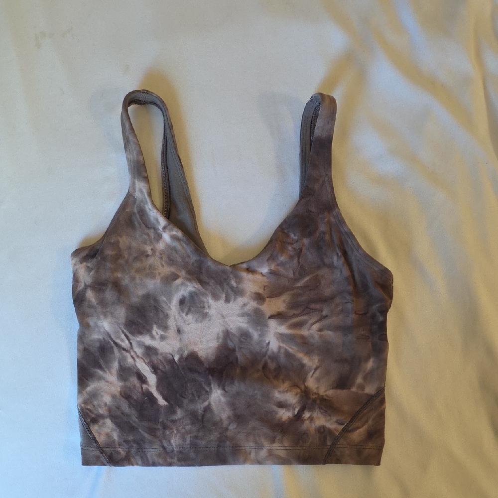 Lululemon Athletica Brown Tie Dye Top